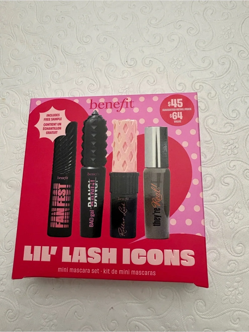 Benefit Lil' Lash Icons Mini Mascara Set - Pink and Red Box